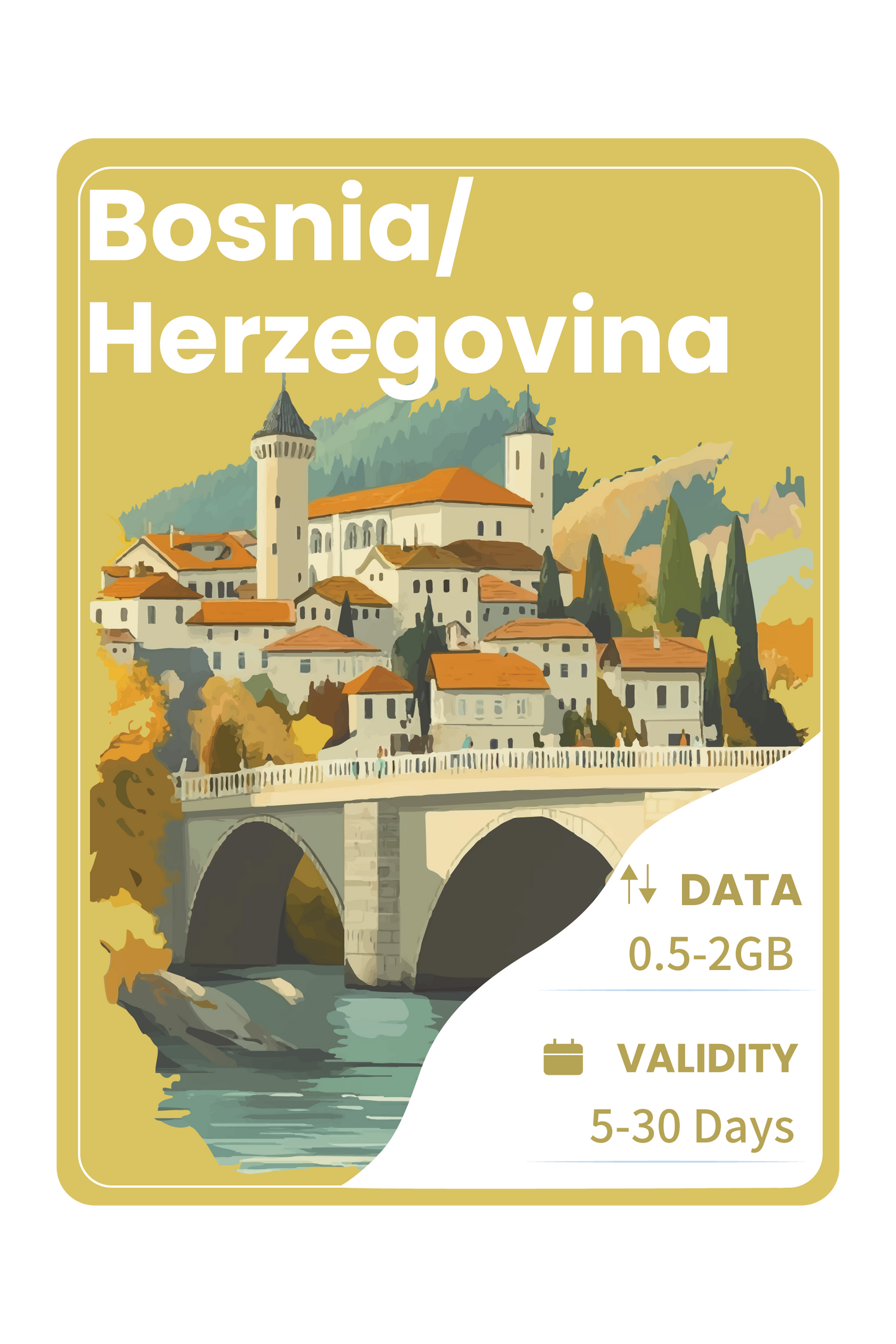Bosnia and Herzegovina eSIM Unlimited Data