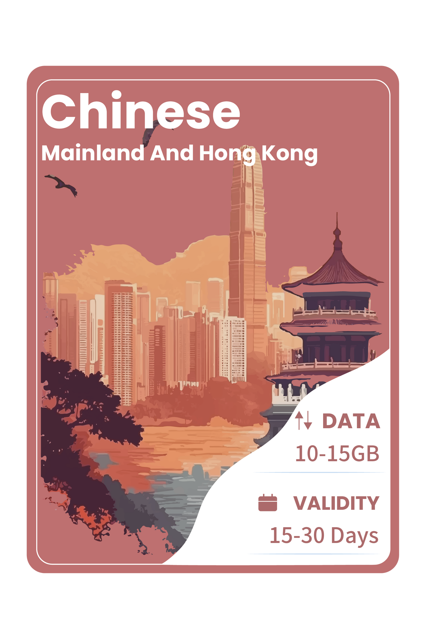 Chinese Mainland and Hong Kong eSIM Data Package