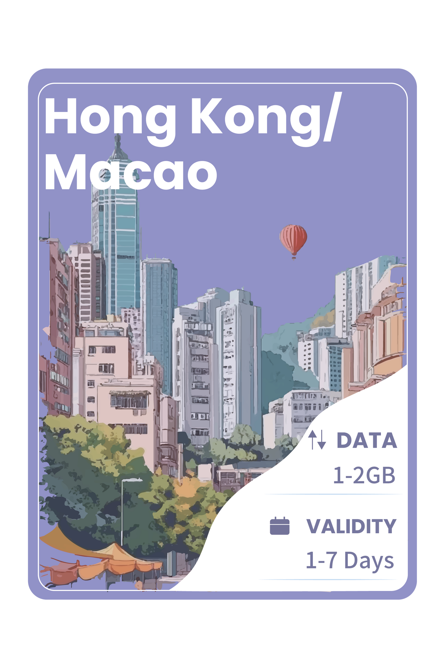 Hong Kong and Macao eSIM Unlimited Data