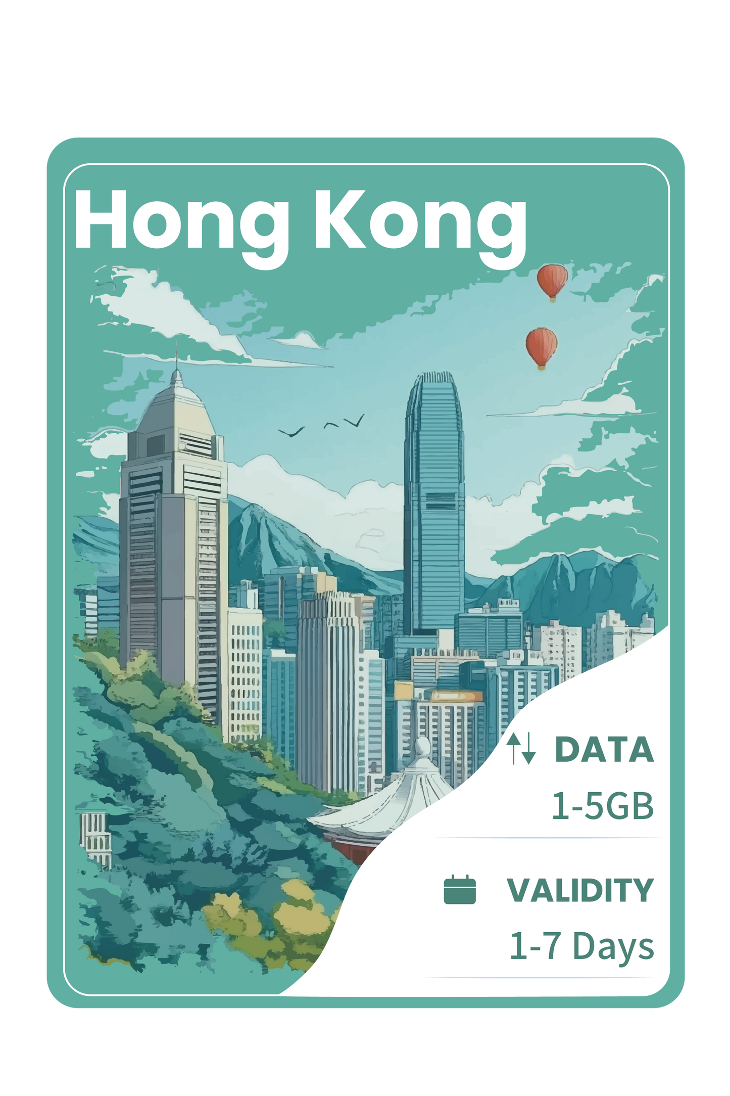 Hong Kong eSIM Unlimited Data