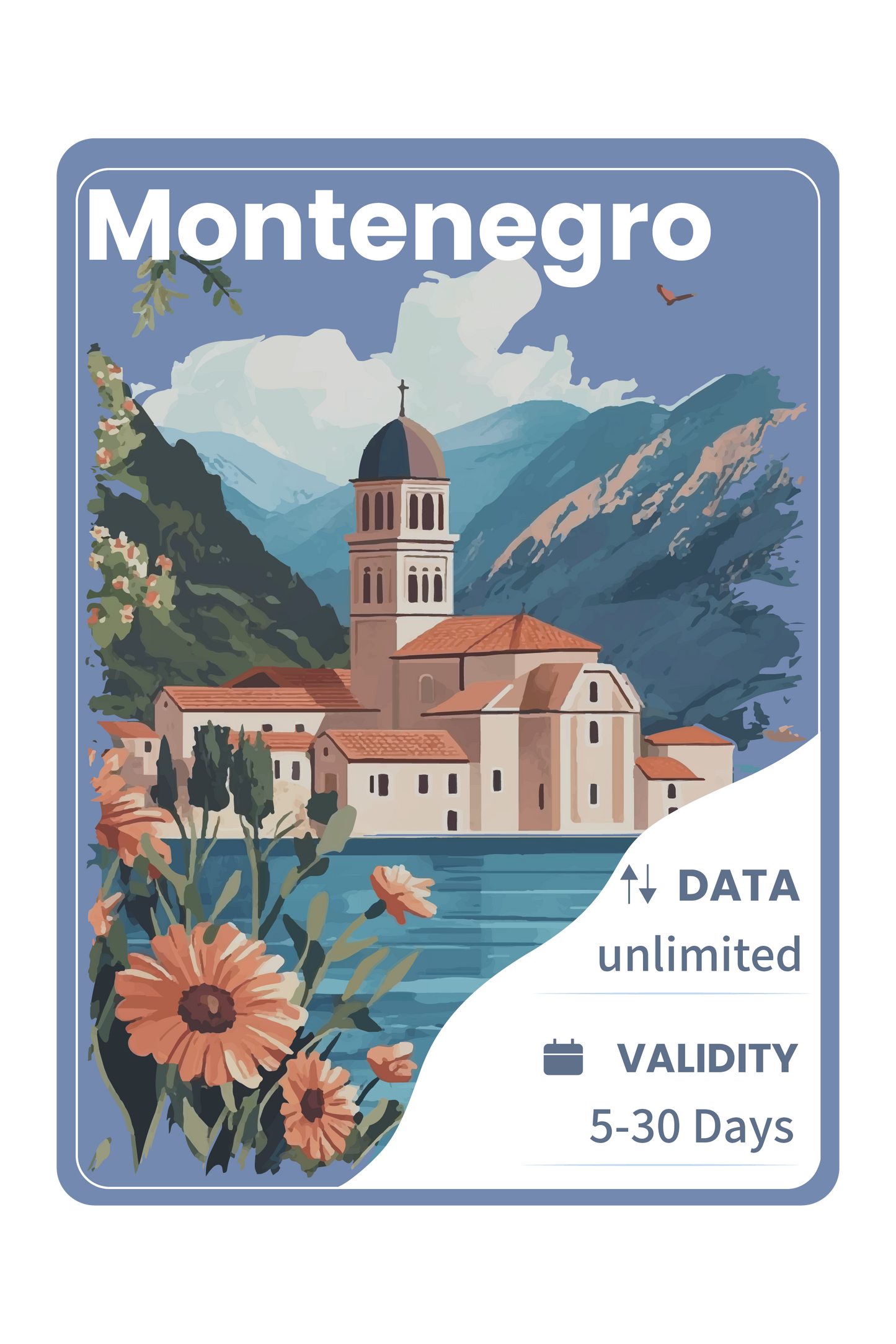 Montenegro eSIM Unlimited Data