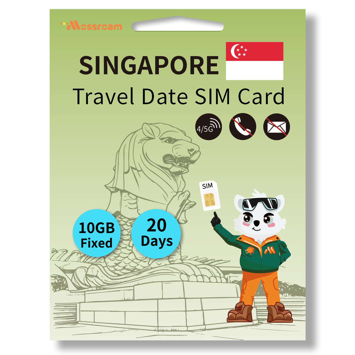 Singapore Physical SIM Card- Perfect for Tourists & Travelers