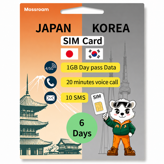 Japan & South Korea Travel SIM Card