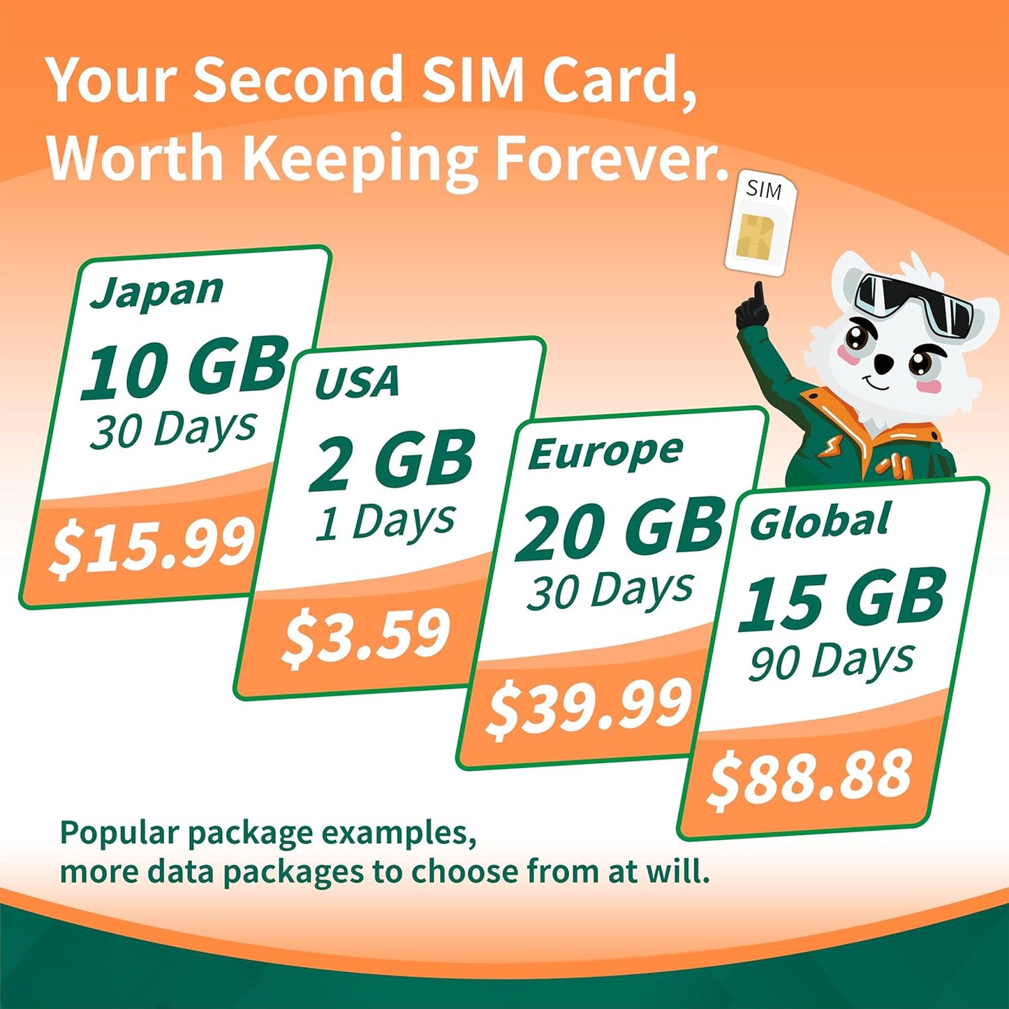 Prepaid SIM Card for Travel | Physical eSIM Adapter with 1GB Free Global Data | 180+ Countries 5G/4G LTE Data Only SIM Card | Reusable & Writeable for Unlocked Phones, Hotspots Support