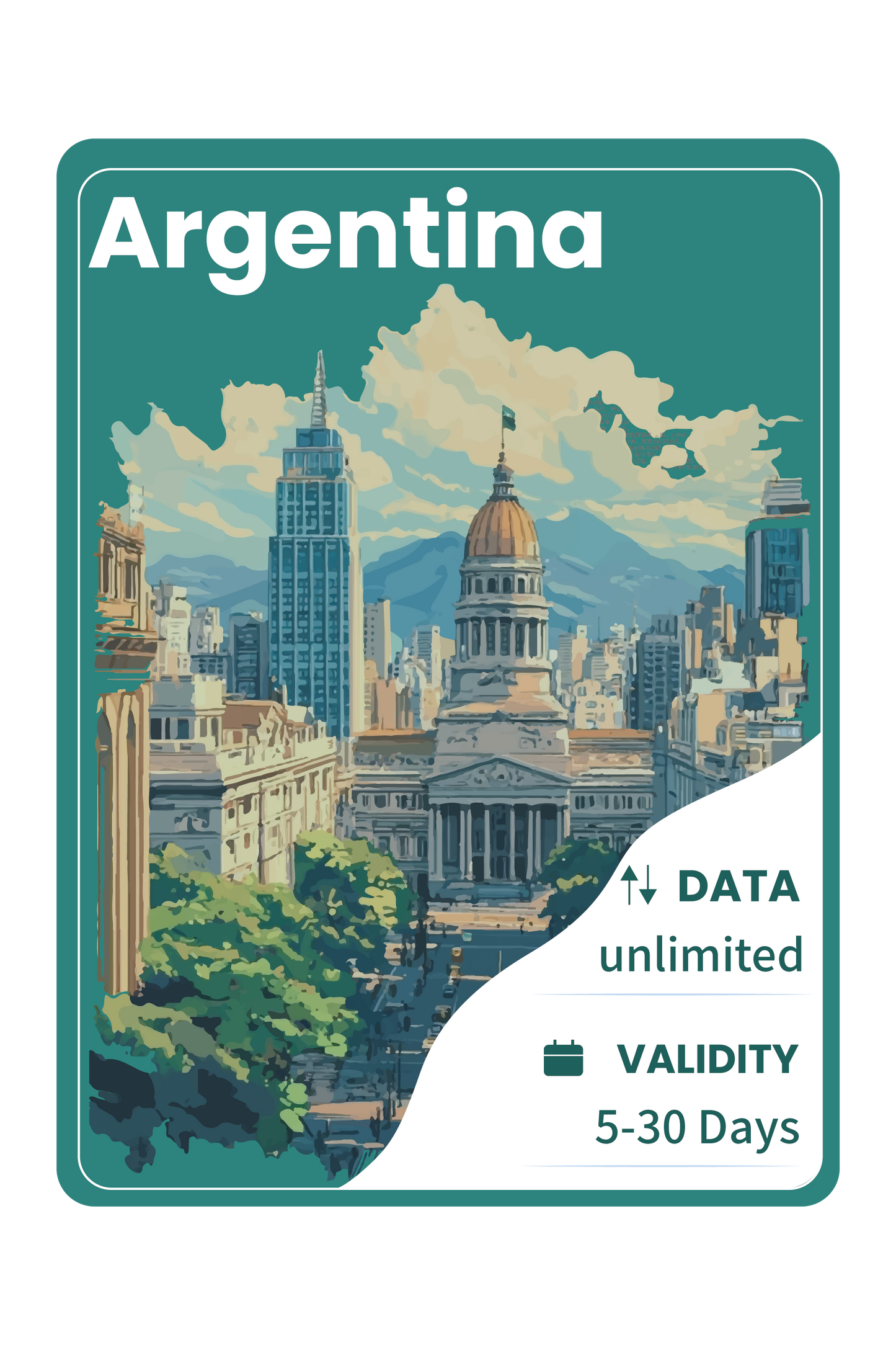 Argentina eSIM Unlimited Data