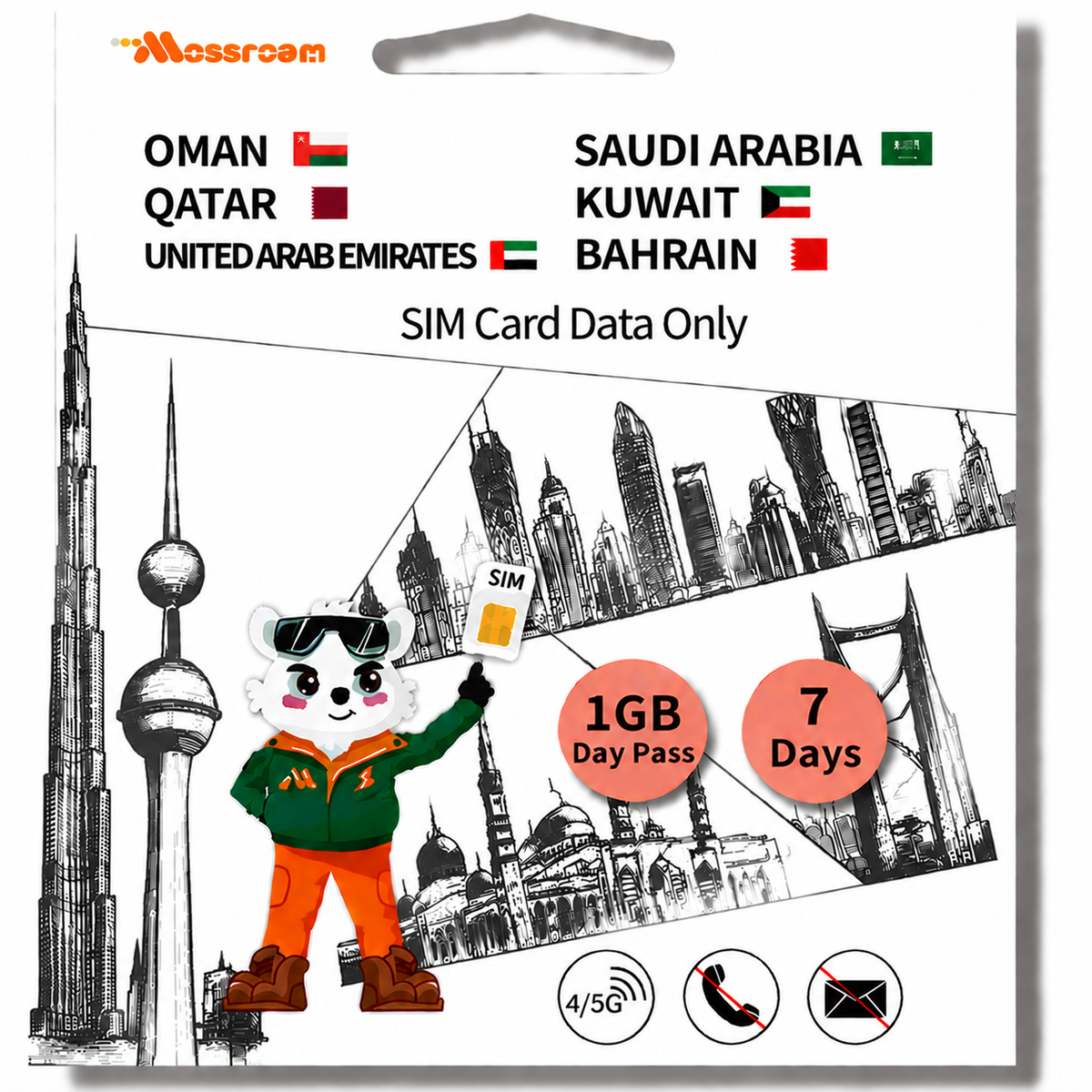 Gulf 6 Countries Data SIM