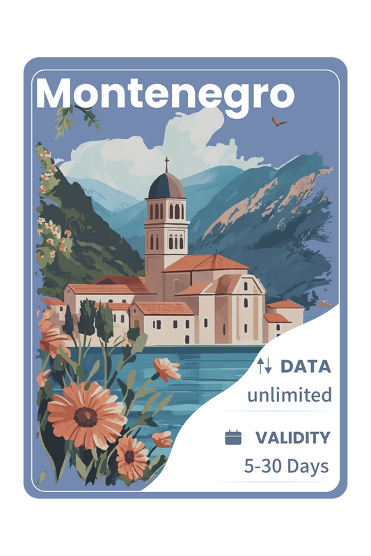 Montenegro eSIM Unlimited Data